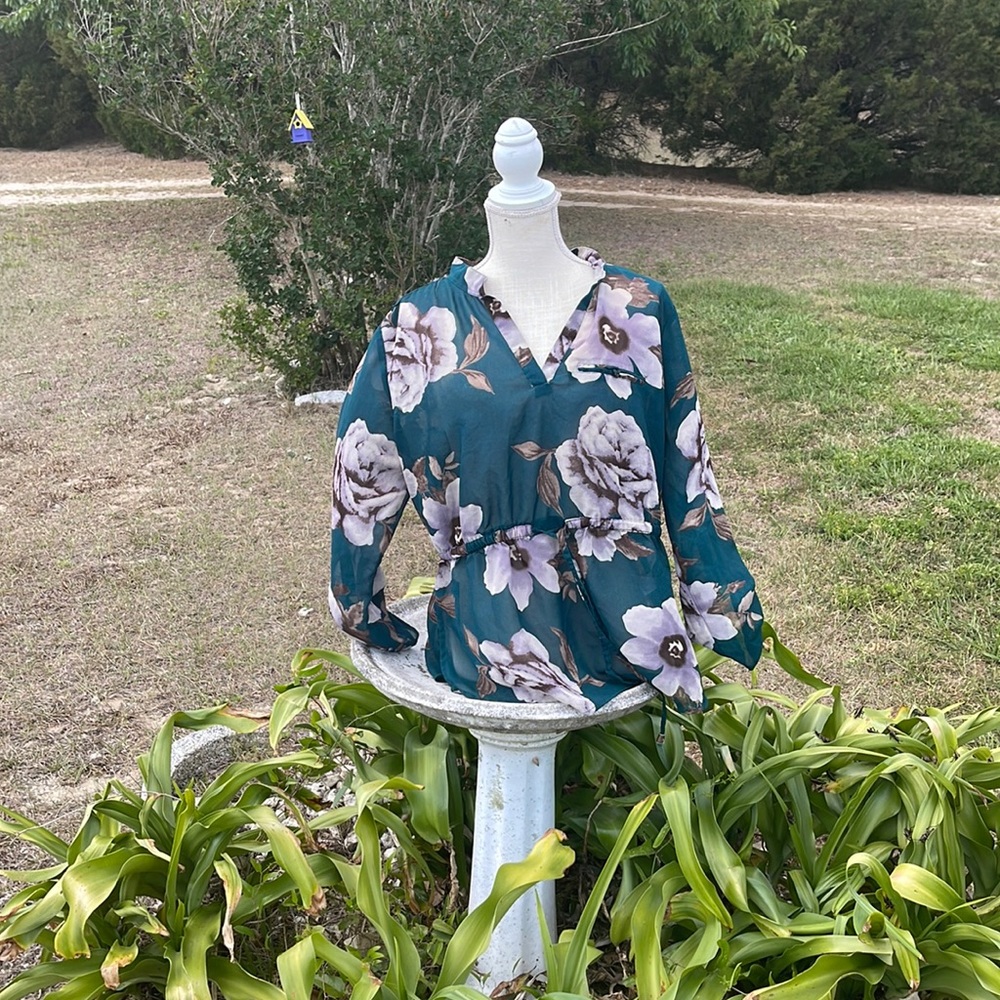 Green in style top